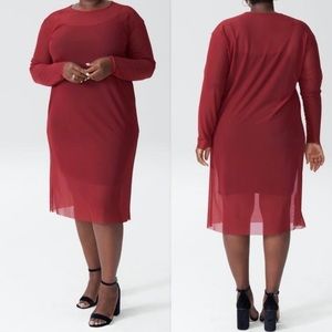 Sheer Plus Size Universal Standard Midi Dress